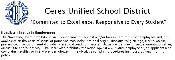 Ceres Unified School District Logo