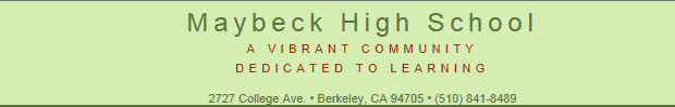 Maybeck High School Logo