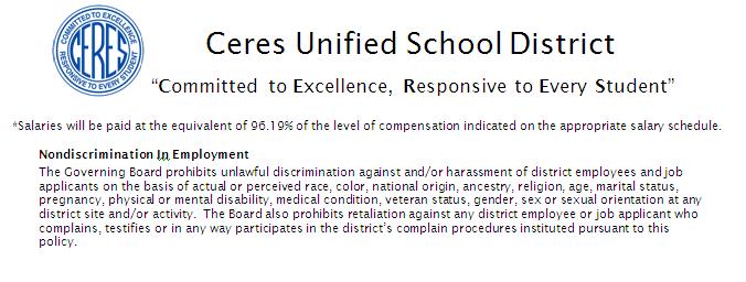 Ceres Unified School District Logo