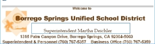 Borrego Springs Unified Logo