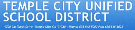 Temple City Unified School District Logo