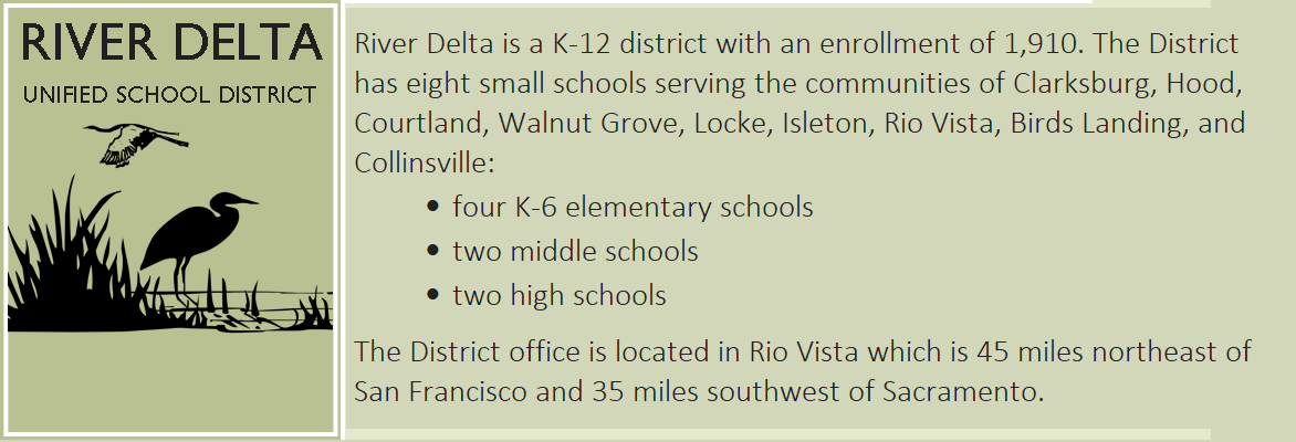 River Delta Unified School District - Superintendent Search Logo