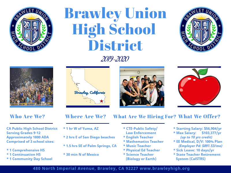 Brawley Union High School District Logo