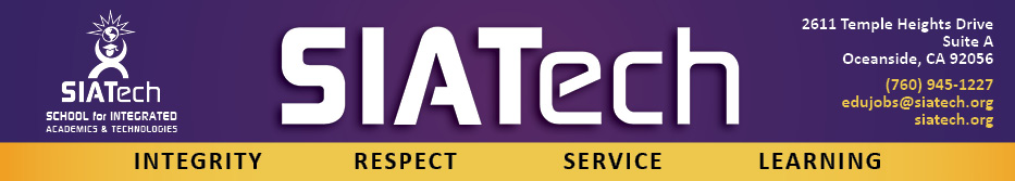 SIATech - School for Integrated Academics & Technologies  Logo