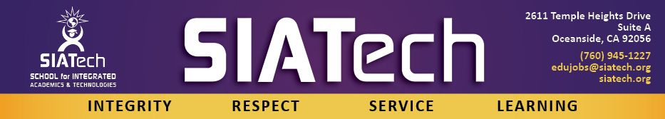 SIATech - School for Integrated Academics & Technologies Logo