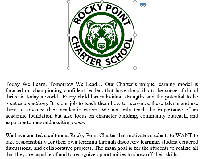 Rocky Point Charter School Logo