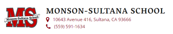 Monson-Sultana Joint Union Elementary Logo
